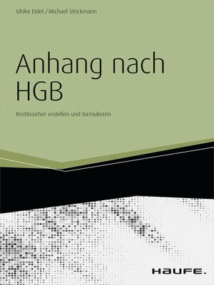 cover image of Der Anhang nach HGB--inkl. Arbeitshilfen online